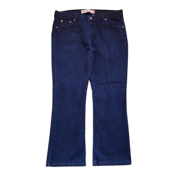 Levi's 515 Nouveau‎ Bootcut Jeans Size 16S Dark Wash - Picture 1 of 12